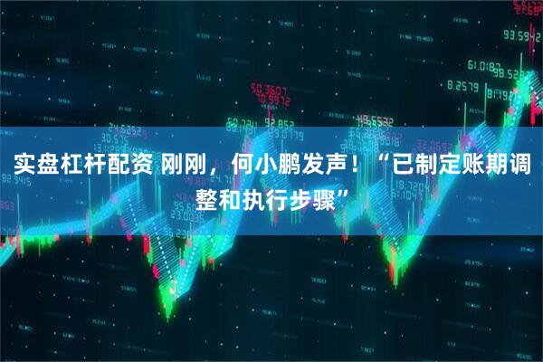 实盘杠杆配资 刚刚，何小鹏发声！“已制定账期调整和执行步骤”